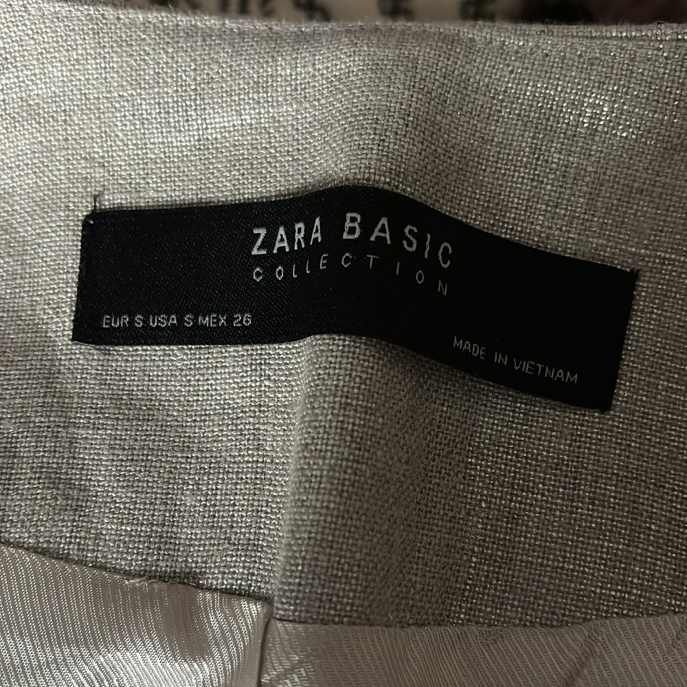 🤍🩶ZARA Silver Linen Blazer - Picture 5 of 13